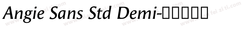Angie Sans Std Demi字体转换